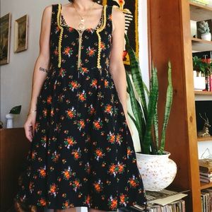 Vintage handmade folk dress